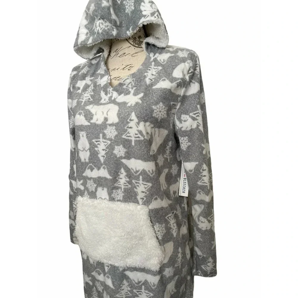 NEW Jane and‎ Bleecker Hooded Lounger Sleepwear Size Medium